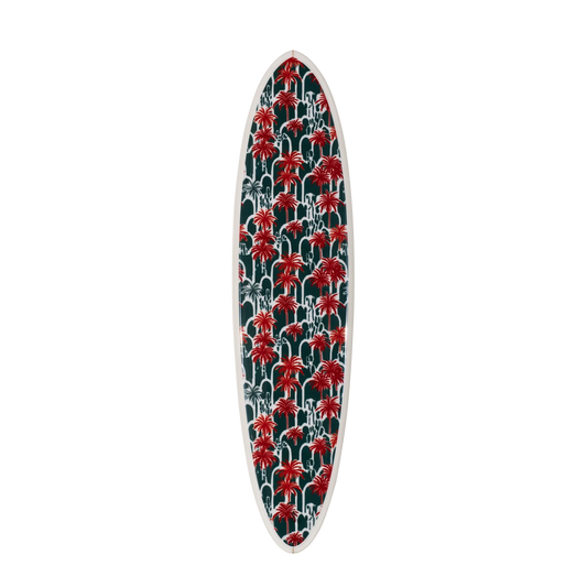 The Palm Beach Print – Palm Tree Surfboard Wall Art