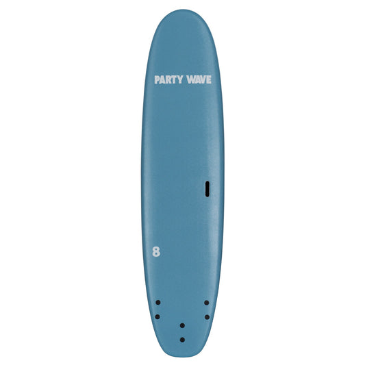 8' Party Wave Soft Top Surfboard - Blue Steel