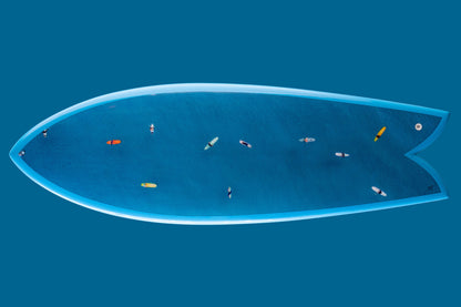 Line Up by Ben Hicks – Limited Edition Surfboard Art