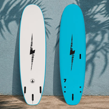 7' Swell Operator Soft Top Surfboard - Aqua - Ships 10/16/26