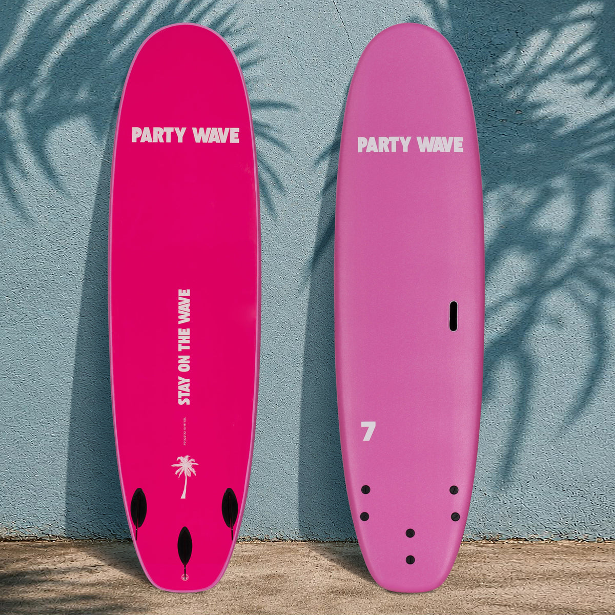 7' Party Wave Soft Top Surfboard - Rose - Ships 10/16/26