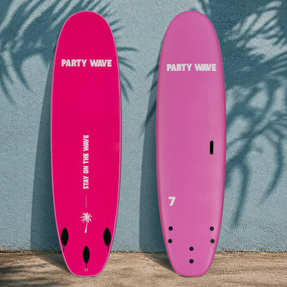 7' Party Wave Soft Top Surfboard - Rose - Ships 10/16/26