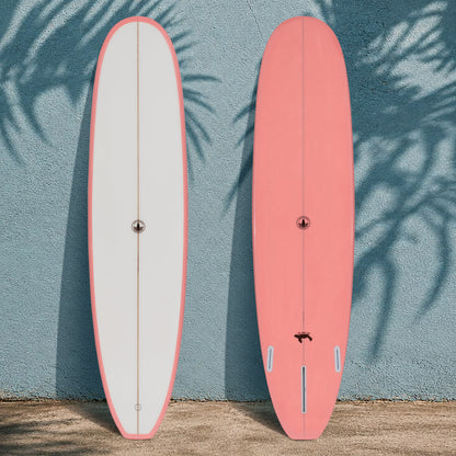 The Baby Log Beginner Longboard Surfboard – Coral Pink - Ships 10/16/26