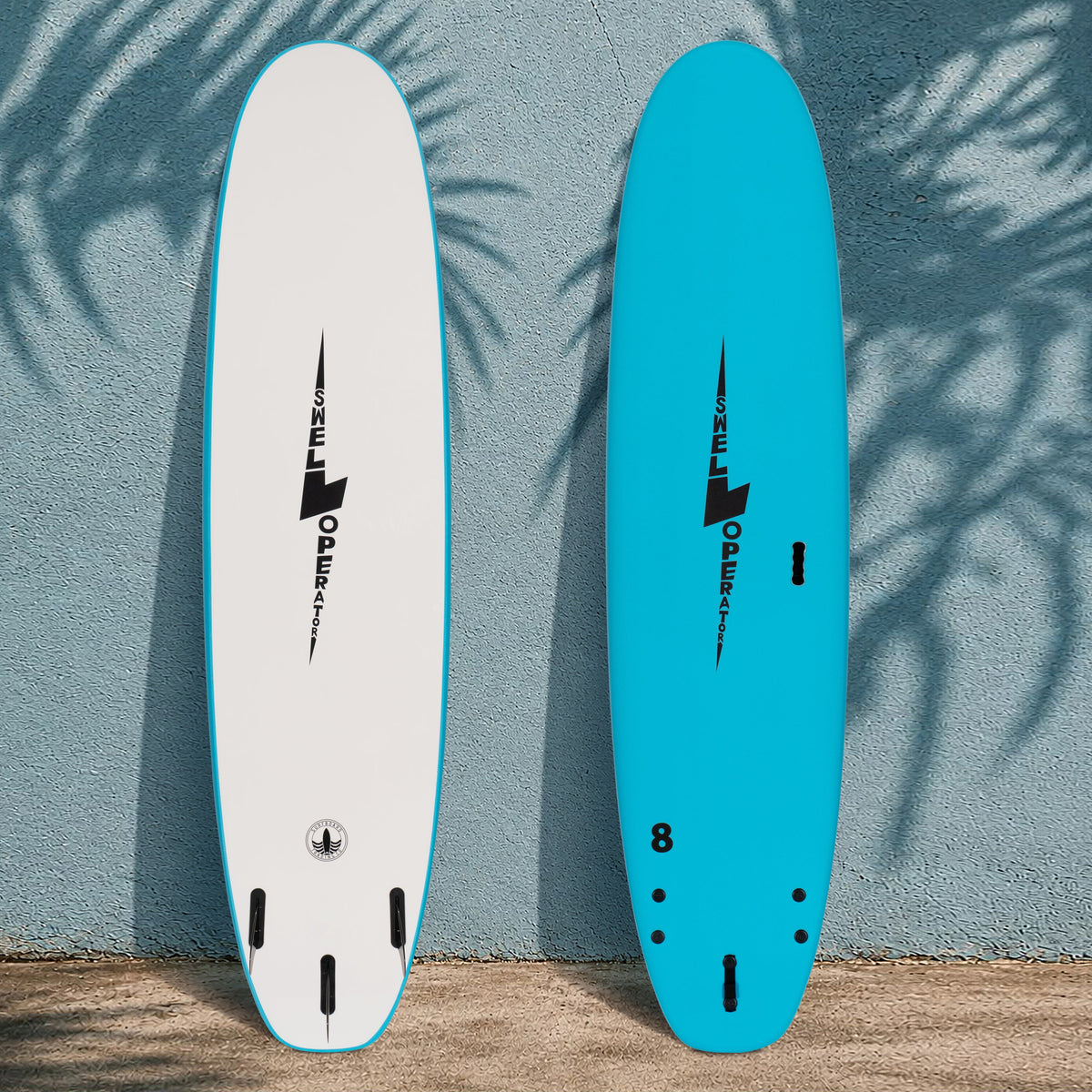 8' Swell Operator Soft Top Surfboard - Aqua - Ships 10/16/26