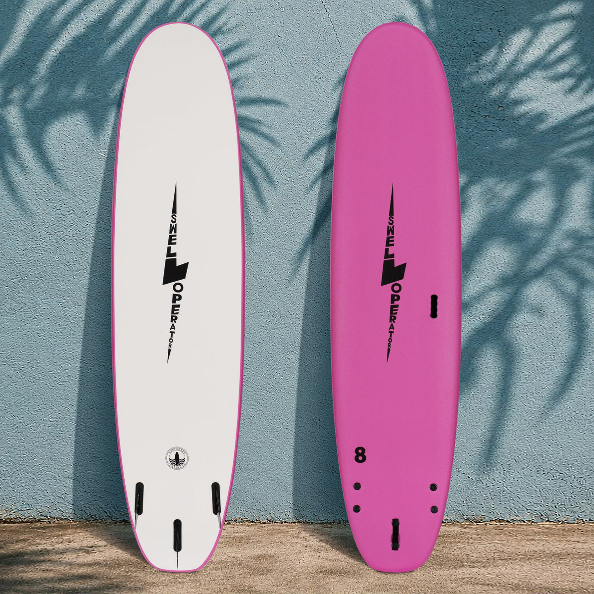 8' Swell Operator Soft Top Surfboard - Coral Pink - Ships 10/16/26