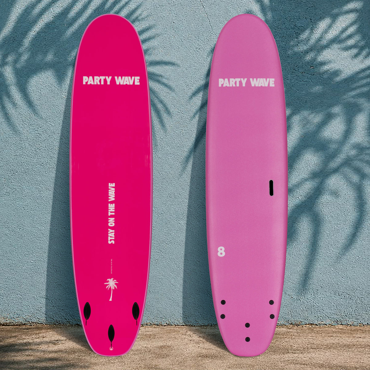 8' Party Wave Soft Top Surfboard - Rose - Ships 10/16/26