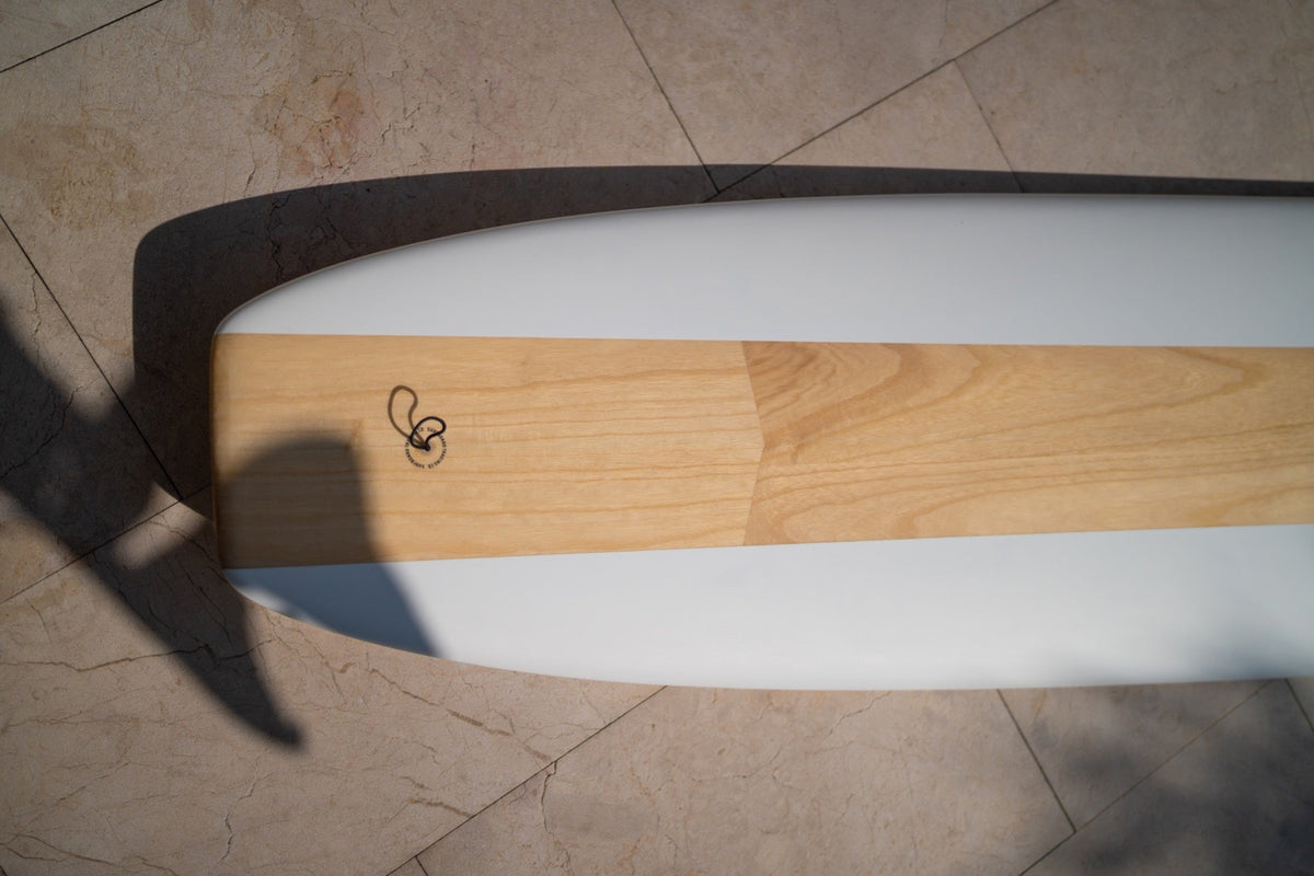 The Chosen One Performance Noserider Longboard – Paulownia Cutlap White