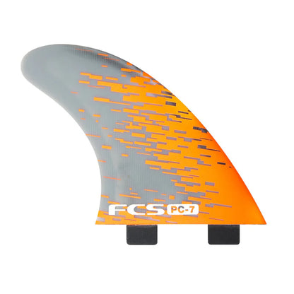 FCS I PC-7 Orange Smoke Tri Fins