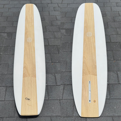 The Chosen One Performance Noserider Longboard – Paulownia Cutlap White