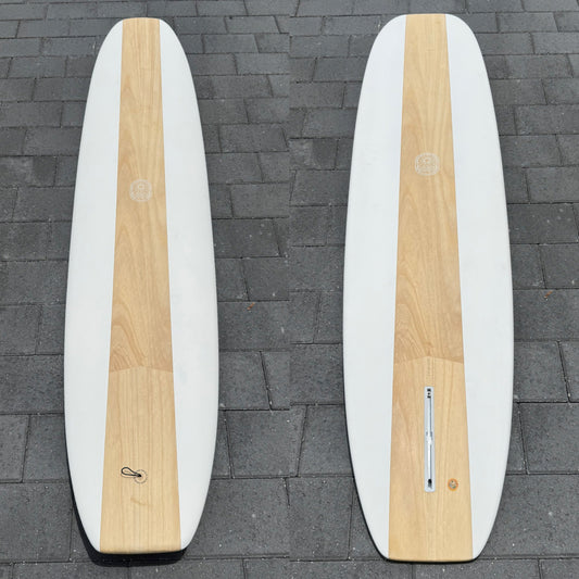 The Chosen One Performance Noserider Longboard – Paulownia Cutlap White