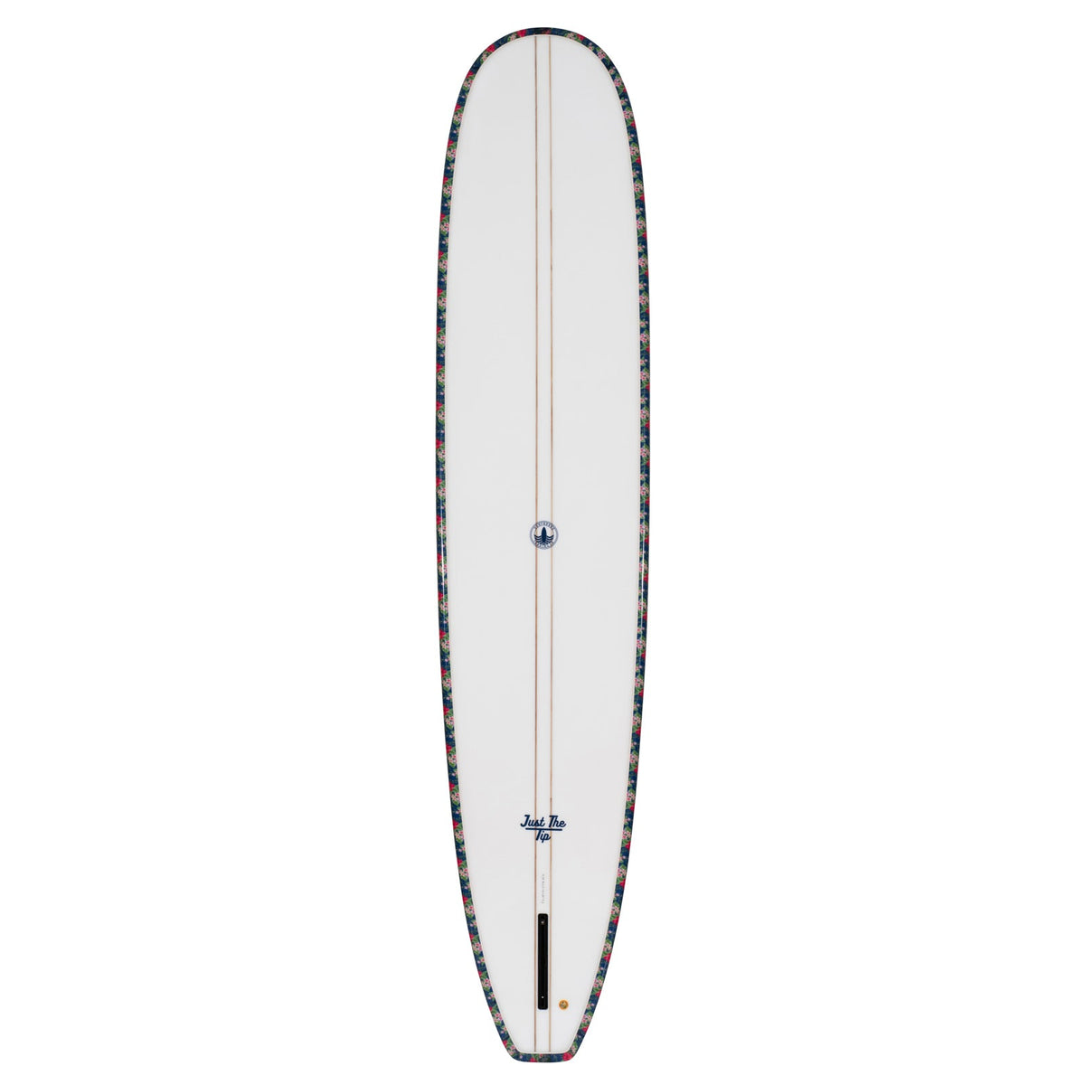 Just The Tip Noserider Longboard Surfboard – Navy Floral - Ships 10/16/26