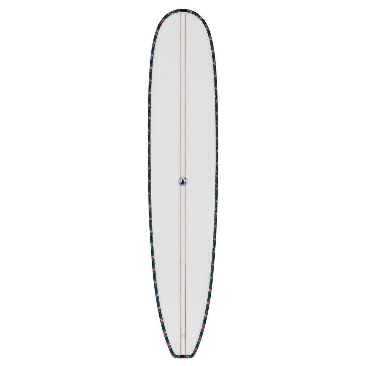 Just The Tip Noserider Longboard Surfboard – Navy Floral - Ships 10/16/26
