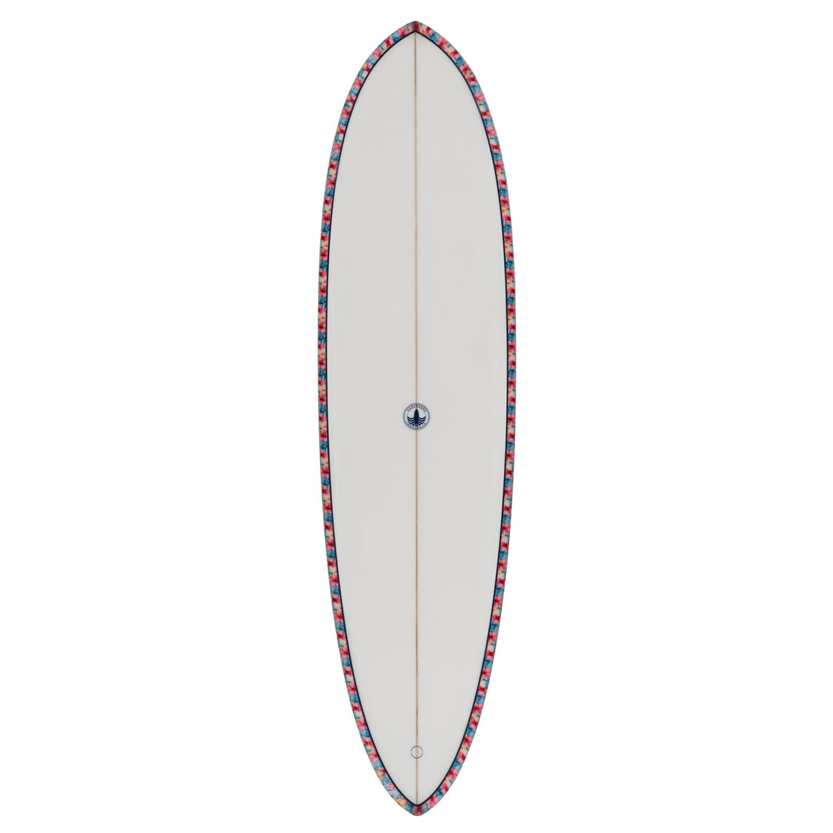 Dumplin Mid Length Surfboard – Hawaiian Floral - Ships 10/16/26