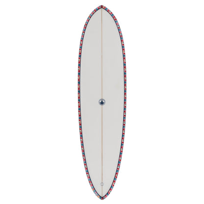 Dumplin Mid Length Surfboard – Hawaiian Floral - Ships 10/16/26