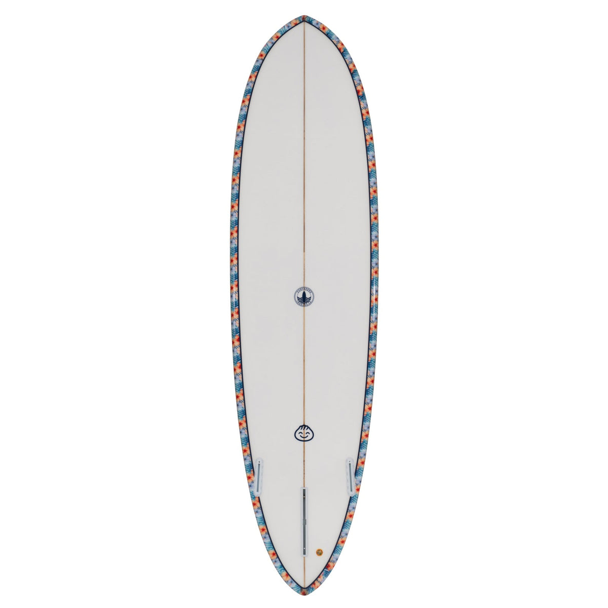 Dumplin Mid Length Surfboard – Hawaiian Floral - Ships 10/16/26