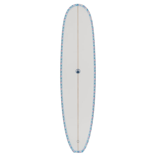The Baby Log Beginner Longboard Surfboard – Floral Blue