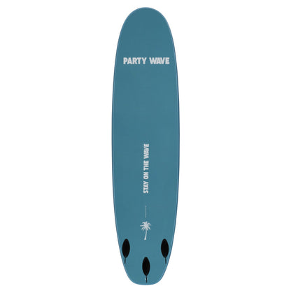 8' Party Wave Soft Top Surfboard - Blue Steel - Ships 10/16/26