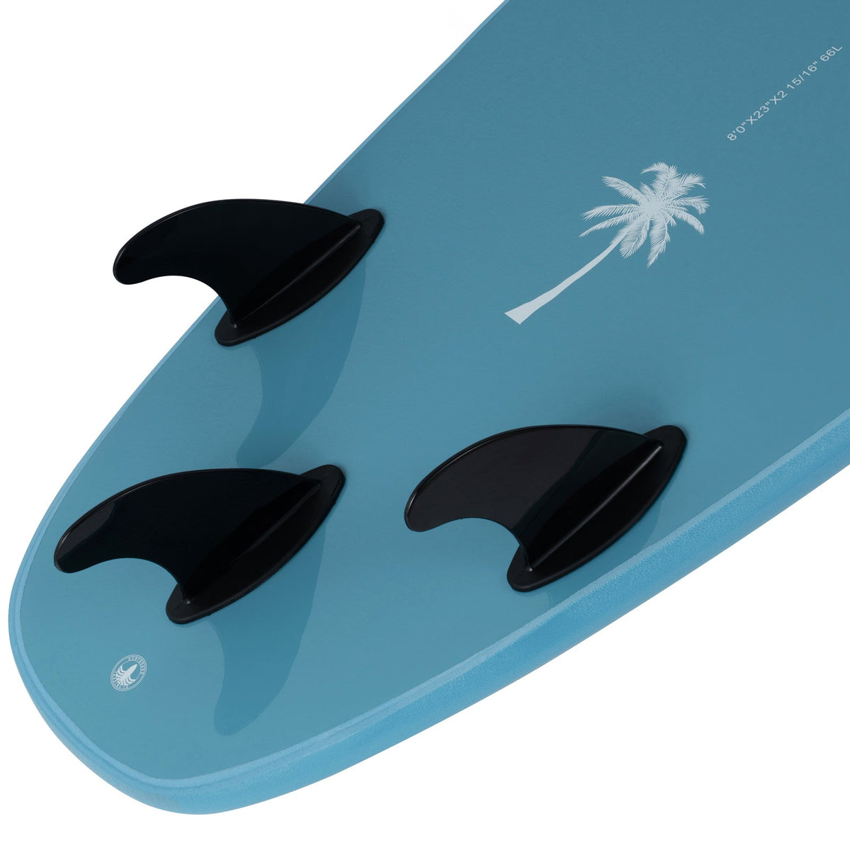 8' Party Wave Soft Top Surfboard - Blue Steel - Ships 10/16/26