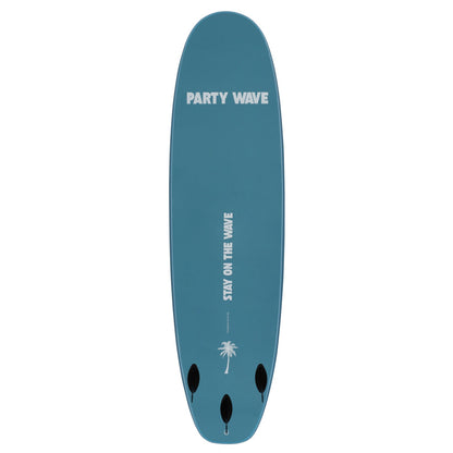 7' Party Wave Soft Top Surfboard - Blue Steel - Ships 10/16/26