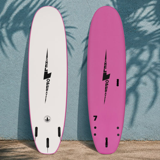 7' Swell Operator Soft Top Surfboard - Coral Pink